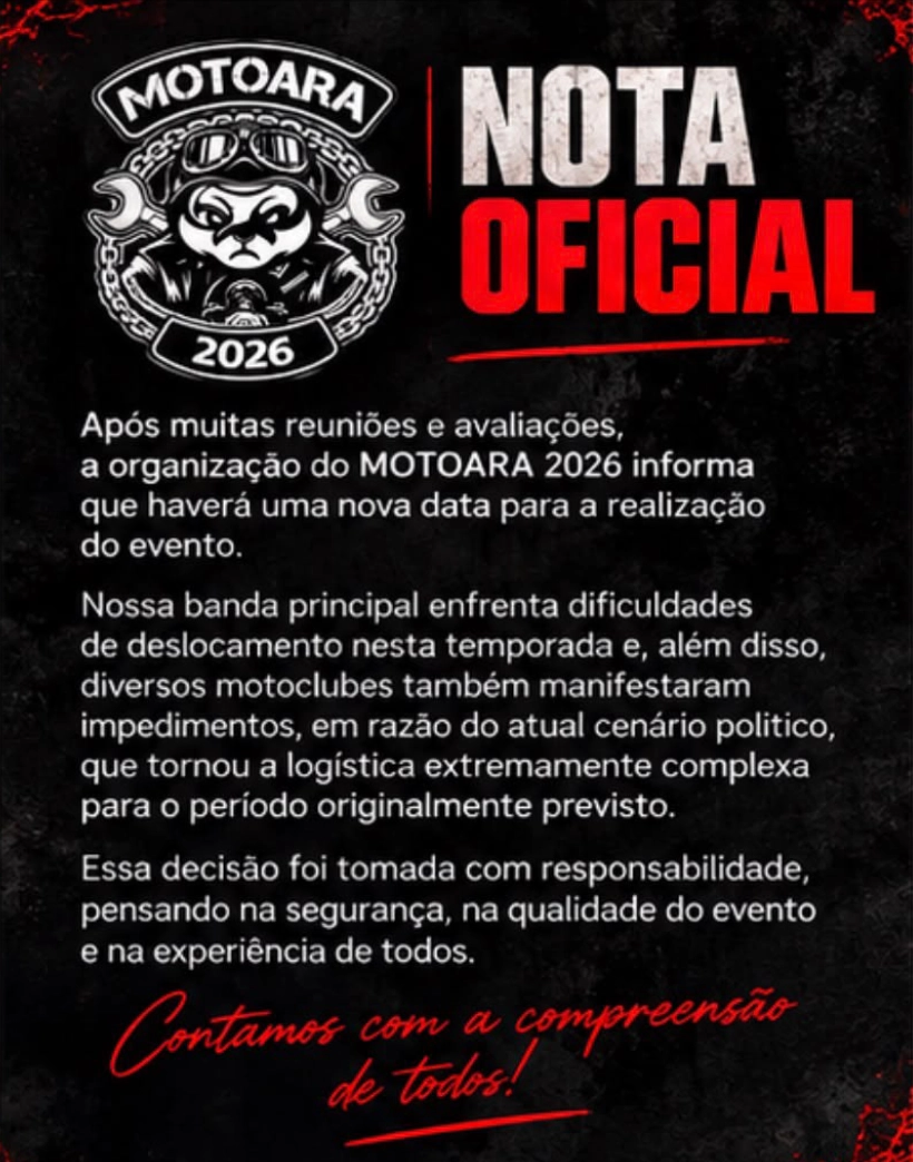 Nota Oficial - Nova Data